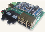 三旺 工業光纖冗余以太環網核心模塊DEMO板
