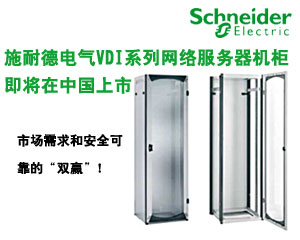 施耐德電氣VDI系列網絡服務器機柜即將在中國上市