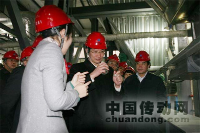 李兆前副省長在污泥干化焚燒現場視察