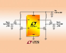 LTC3788 - 兩相、雙通道輸出、同步升壓型控制器