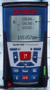 德國博世BOSCH手持激光測距儀GLM150 （金升科技代理）