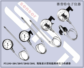 賽普特電子 PT124-284現場顯示高溫熔體壓力傳感器 