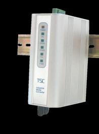 卓越信通 TSC MC210卡軌式工業級光電收發器