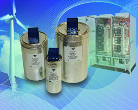 Vishay發布用于電力電子產品的新系列3相圓柱形電容器